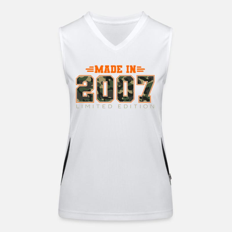 Born in 2007 Birthday Gift Women's Functional Contrast Tank Top