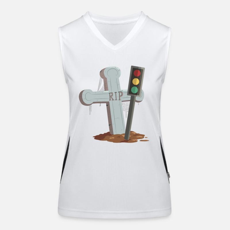 Ampel Ruhe in Frieden RIP Funktionelles Kontrast-Tank Top für Frauen