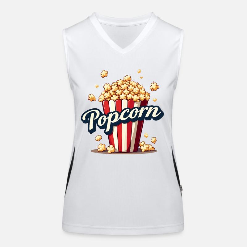 Carnaval costumé de pop-corn Débardeur respirant contrasté Femme