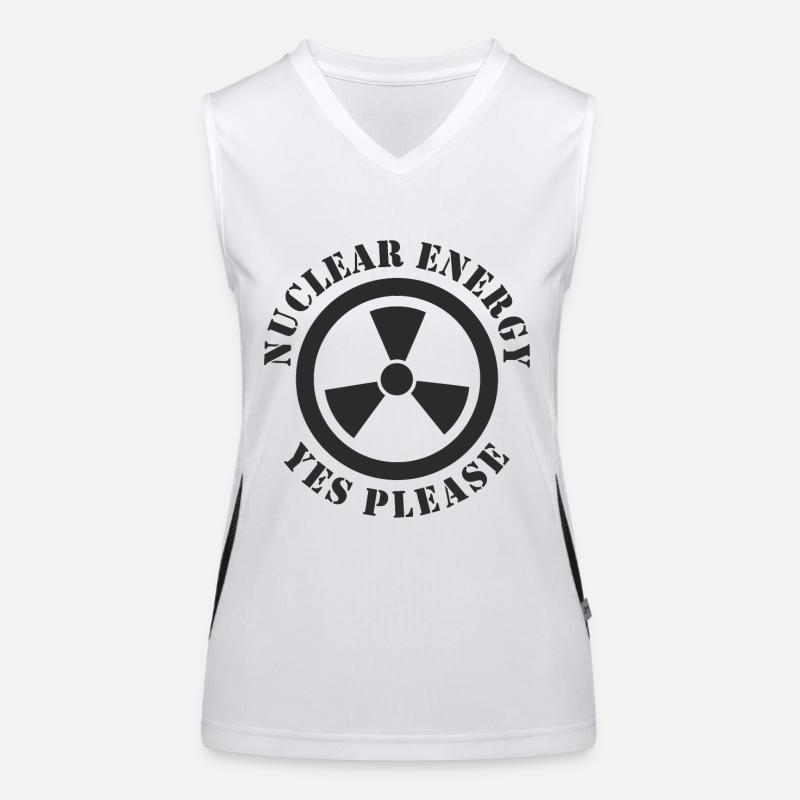Nuclear Energy, Yes Please, Nuclear Power Women's Functional Contrast Tank Top
