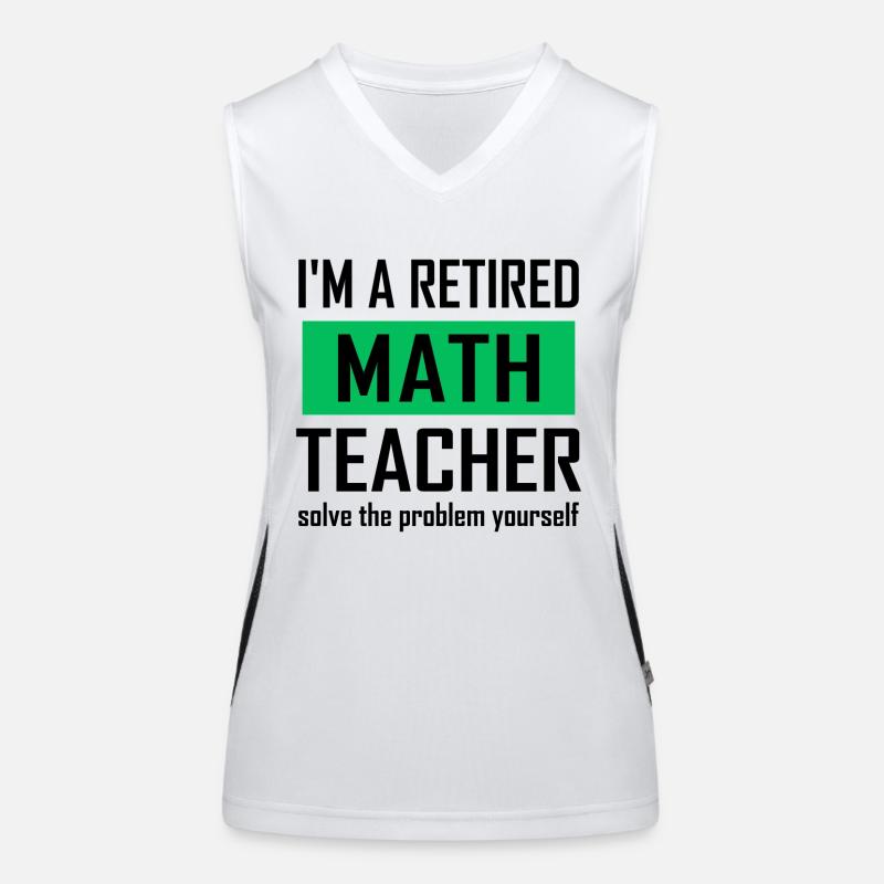 Retired Math Teacher Women's Functional Contrast Tank Top