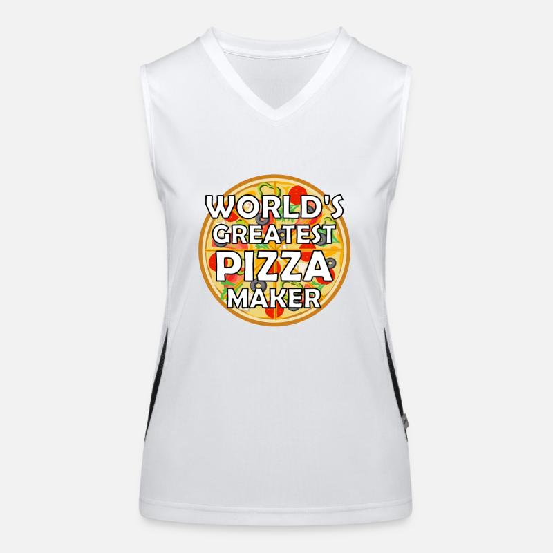 Pizza Pizzeria Pizza Baker Women's Functional Contrast Tank Top