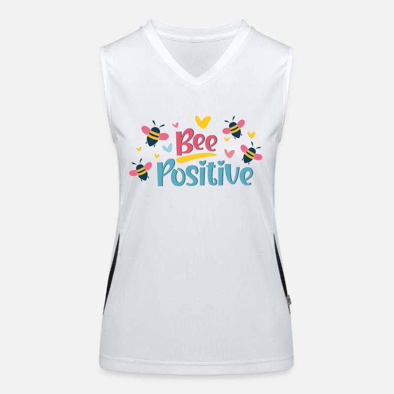 Bee Positive Funktionelles Kontrast-Tank Top für Frauen