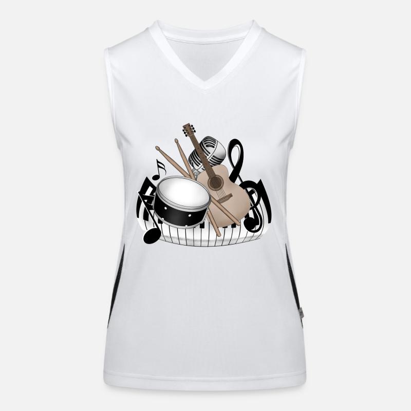 Instrumente Funktionelles Kontrast-Tank Top für Frauen