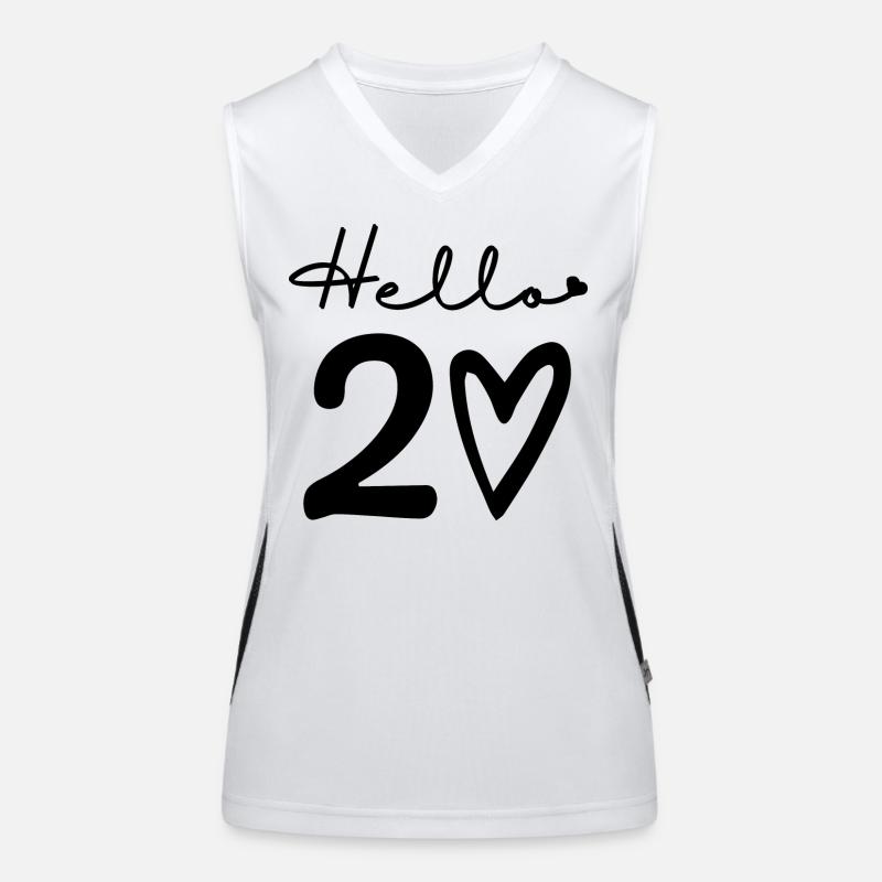 Hallo 20. 20. Geburtstag Funktionelles Kontrast-Tank Top für Frauen