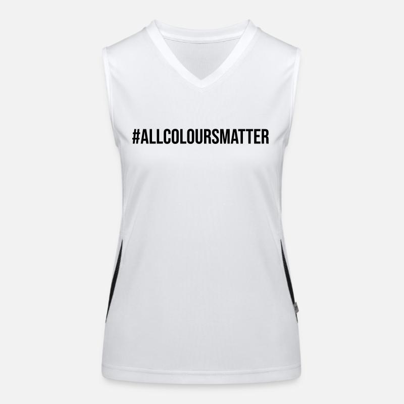 All Colours Matter Protest Funktionelles Kontrast-Tank Top für Frauen