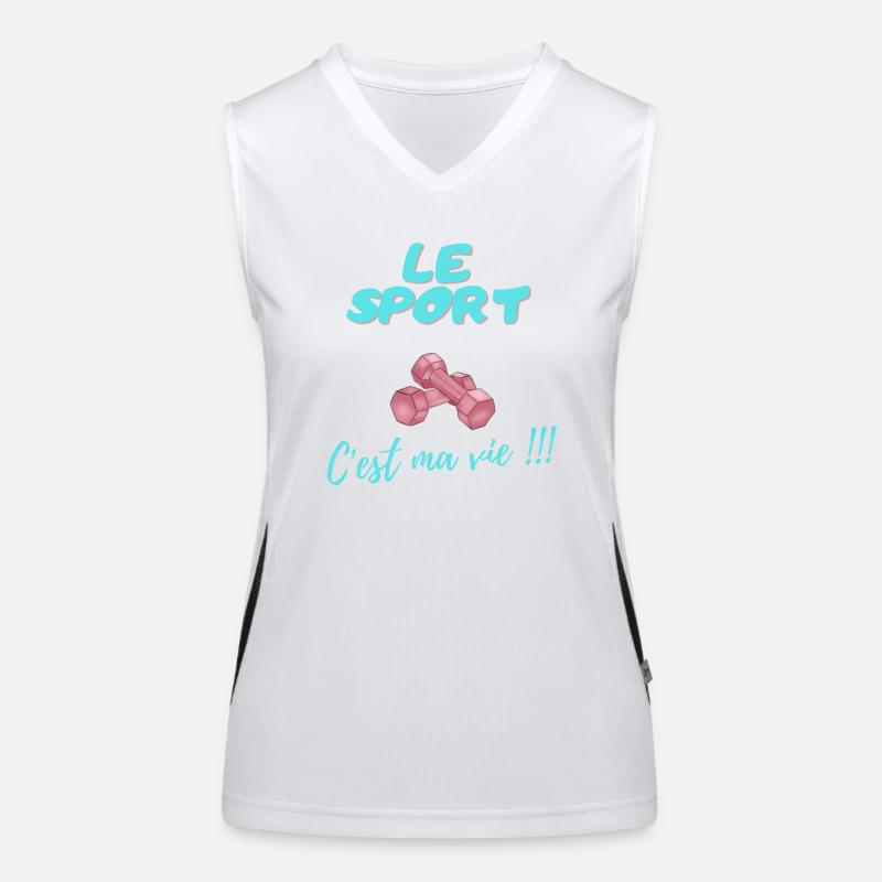 LE SPORT C'est ma vie !!! Débardeur respirant contrasté Femme