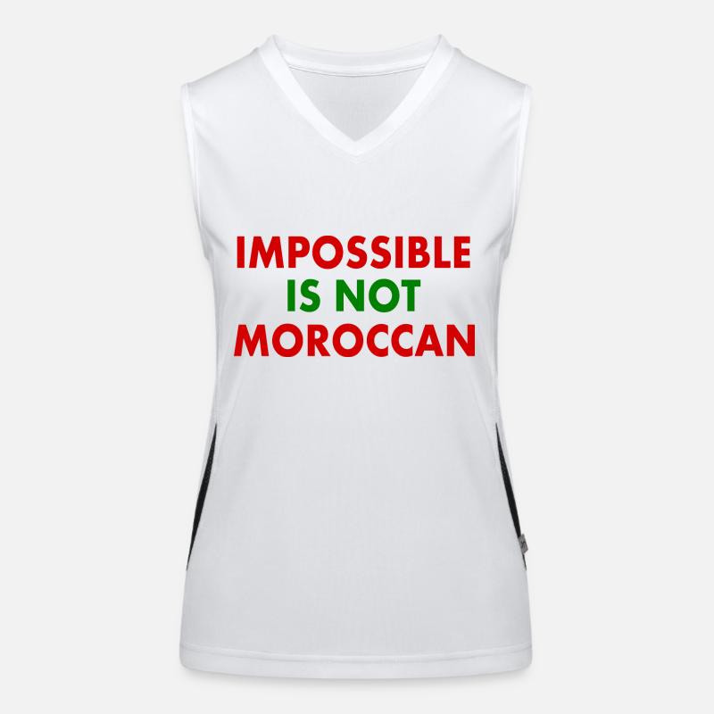 Marokko - impossible is not moroccan Funktionelles Kontrast-Tank Top für Frauen