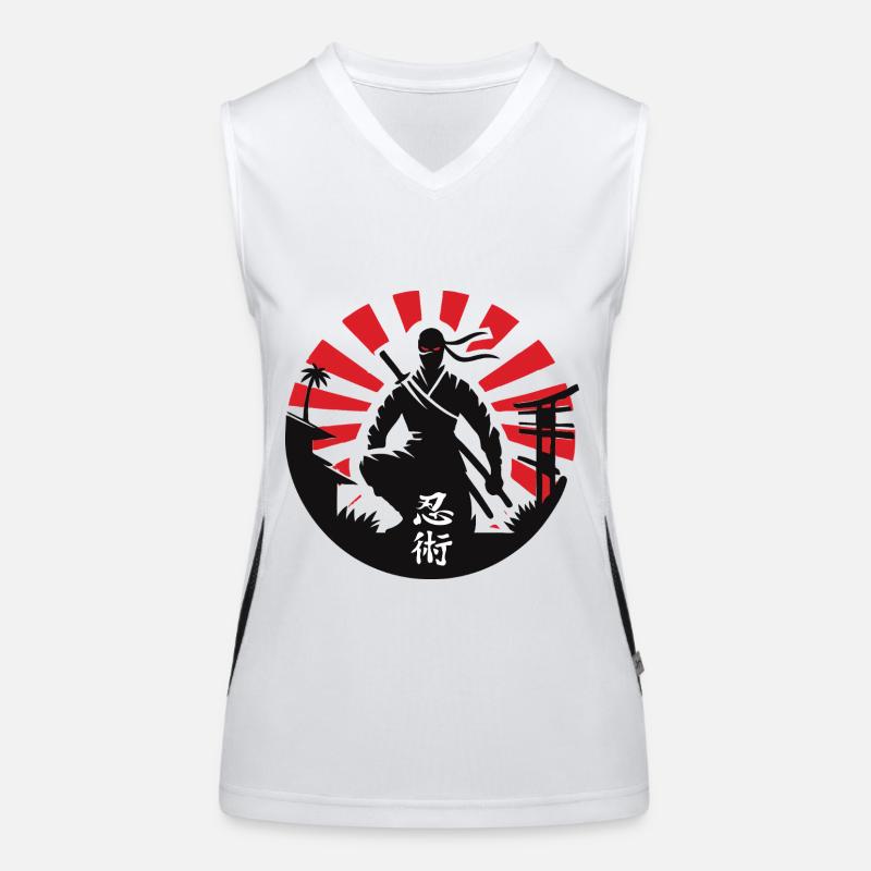 Ninjutsu - Ninja Silhouette - Shadow Warrior Women's Functional Contrast Tank Top