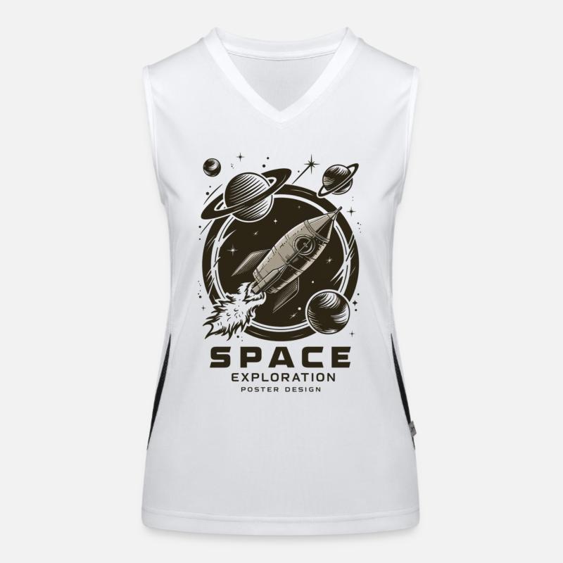 Space Exploration Adventure Women's Functional Contrast Tank Top