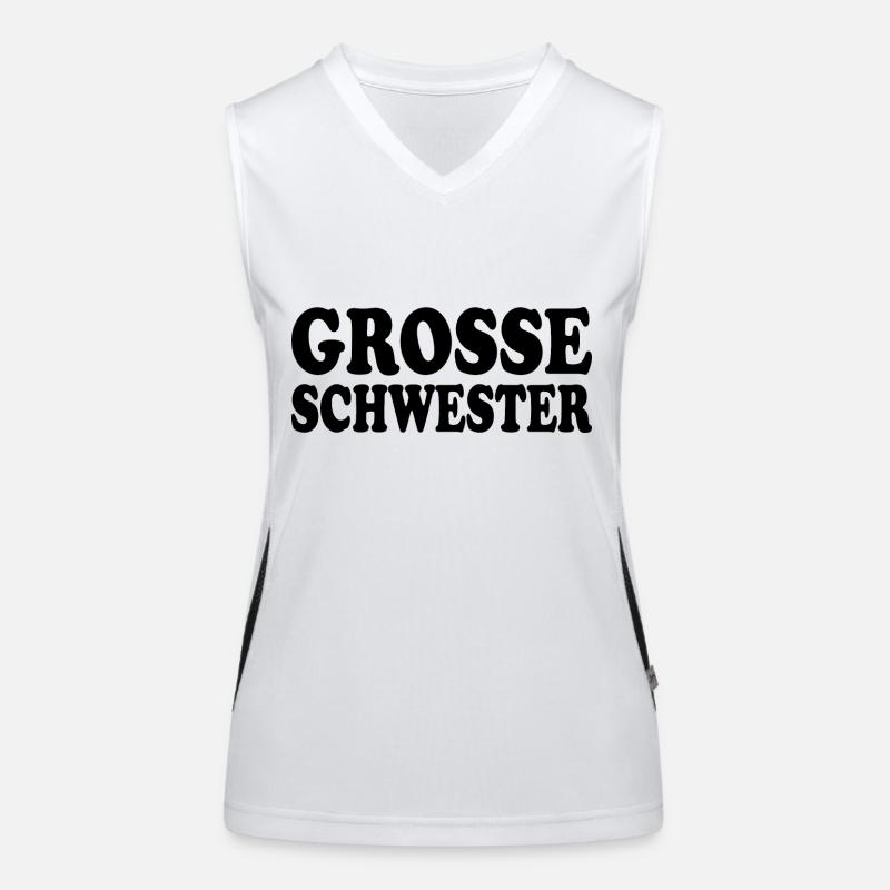 Grosse schwester Funktionelles Kontrast-Tank Top für Frauen