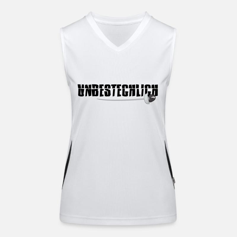 fechter unbestechlich fechter florett Funktionelles Kontrast-Tank Top für Frauen