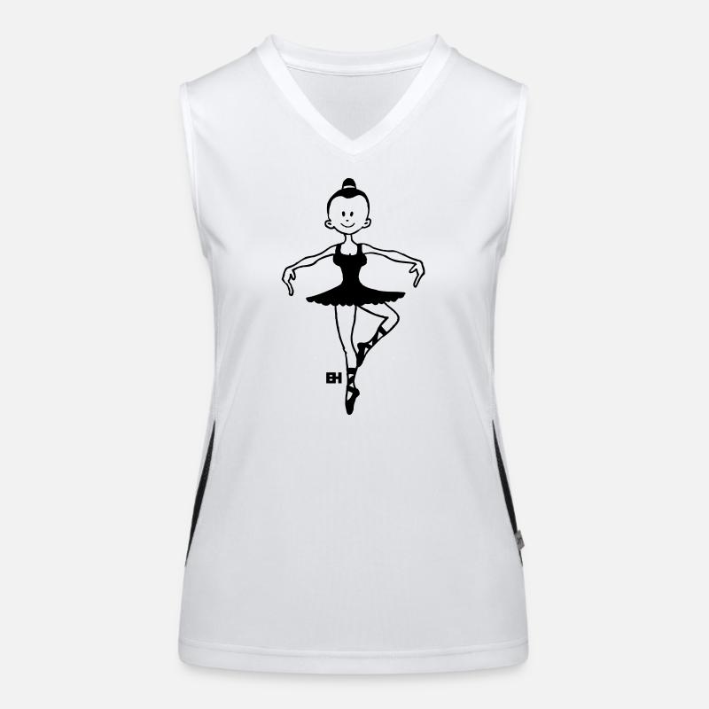 Ballerina - Ballett - Tänzer - Dance Funktionelles Kontrast-Tank Top für Frauen