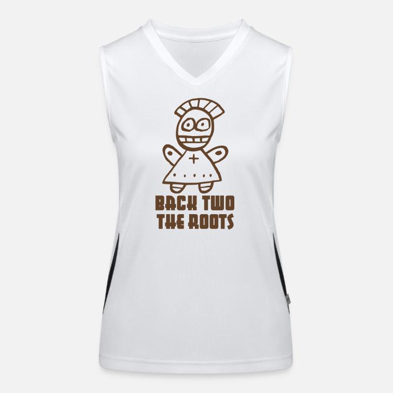 "Back two the Roots" Voodoo Doll Women's Functional Contrast Tank Top