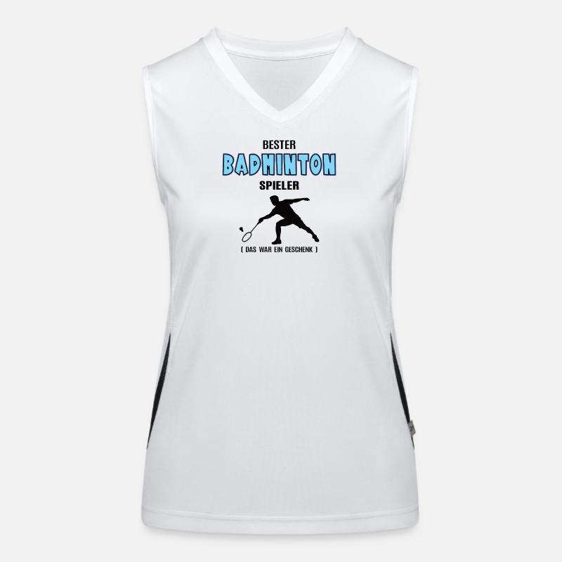 Badminton Spieler Bester Badmintonspieler Funktionelles Kontrast-Tank Top für Frauen