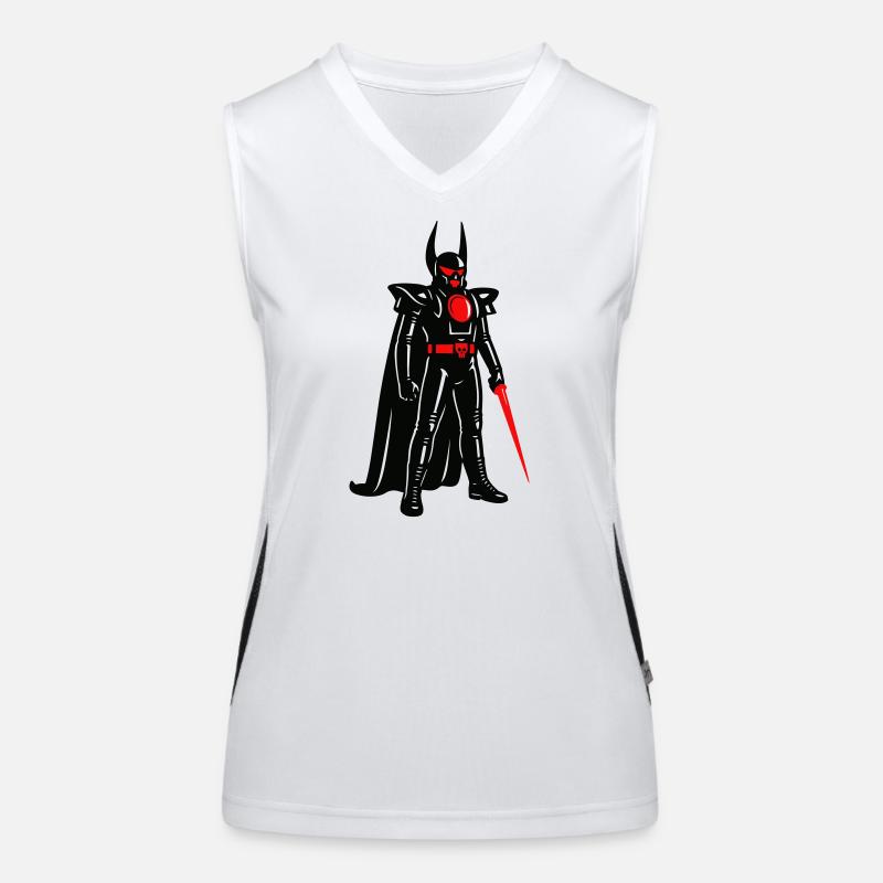 Space Devil Funktionelles Kontrast-Tank Top für Frauen