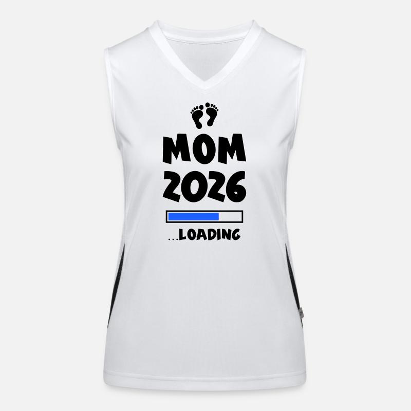 Mom 2026 Loading Mama Funktionelles Kontrast-Tank Top für Frauen