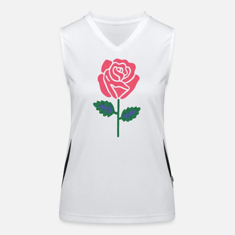 Lignes graphiques rose rose Débardeur respirant contrasté Femme