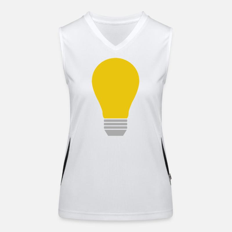 Light bulb Women's Functional Contrast Tank Top