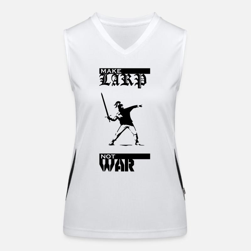 Make LARP Not War Women's Functional Contrast Tank Top