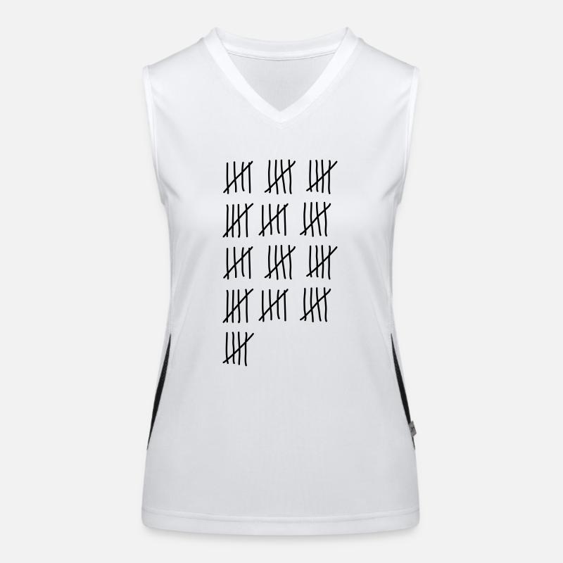 65. Geburtstag Funktionelles Kontrast-Tank Top für Frauen