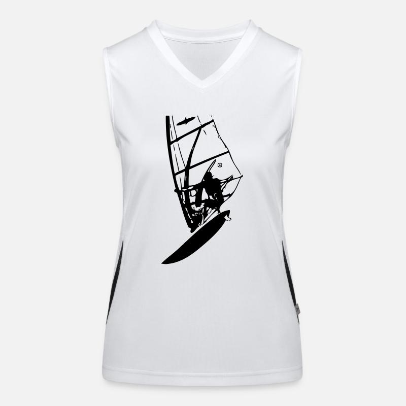 Windsurf Loop Funktionelles Kontrast-Tank Top für Frauen