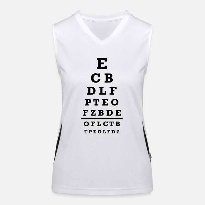 Optiker Funktionelles Kontrast-Tank Top für Frauen