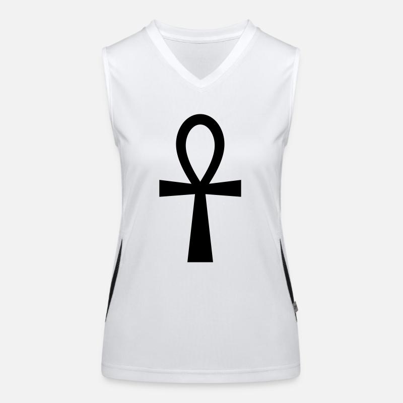 Ankh Symbol (Vector) Débardeur respirant contrasté Femme