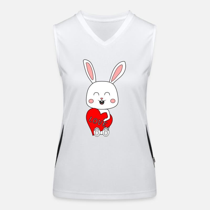 Lapin d’amour Débardeur respirant contrasté Femme