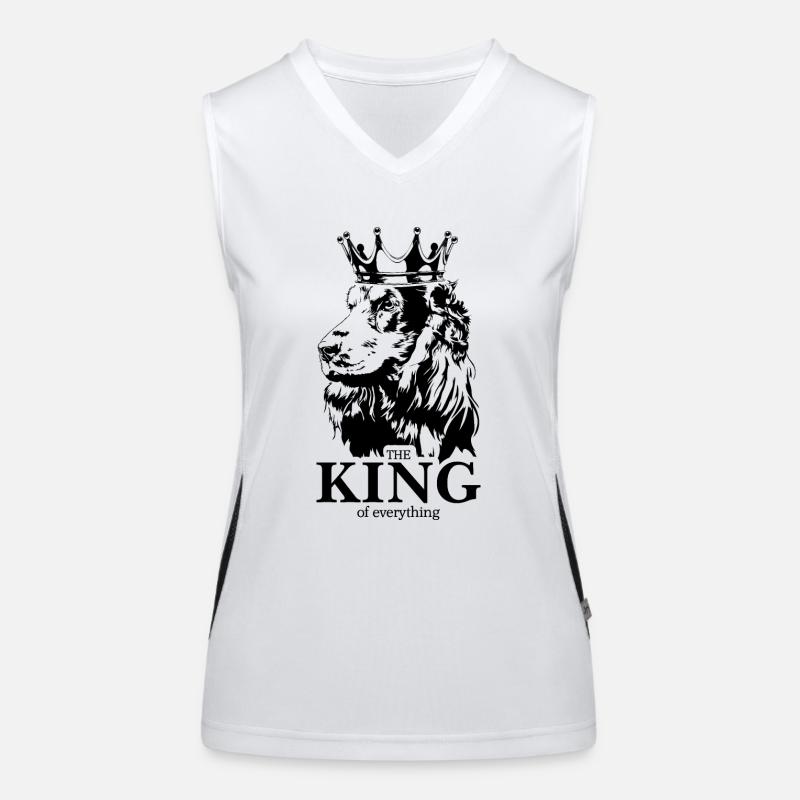 COCKER SPANIEL King Hundespruch Hunde Wilsigns Funktionelles Kontrast-Tank Top für Frauen