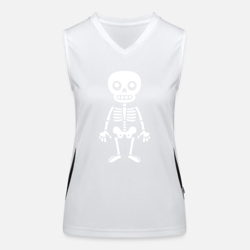 Skeleton Women's Functional Contrast Tank Top