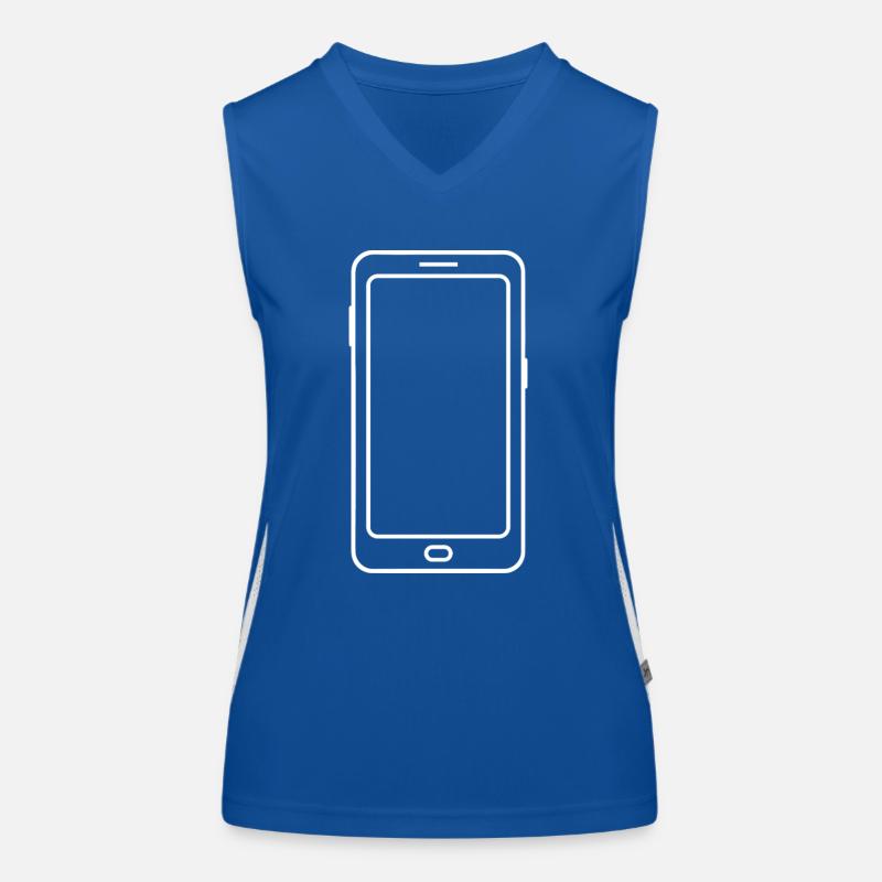 Telefon Funktionelles Kontrast-Tank Top für Frauen