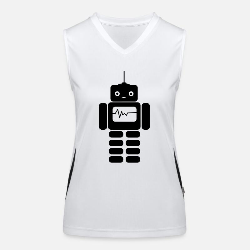 roboter Funktionelles Kontrast-Tank Top für Frauen
