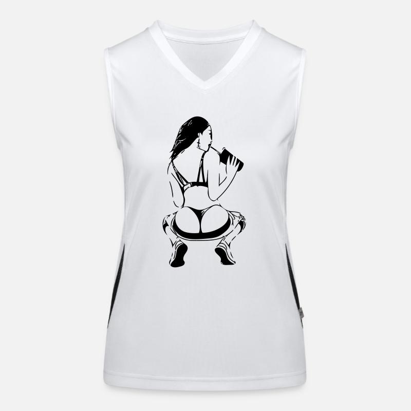 Lady Twerk Women's Functional Contrast Tank Top