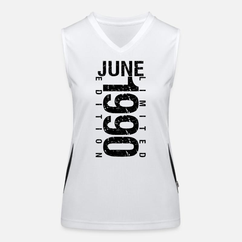Geburtstag Juni 1990 Juni geboren im Juni 1990 Funktionelles Kontrast-Tank Top für Frauen