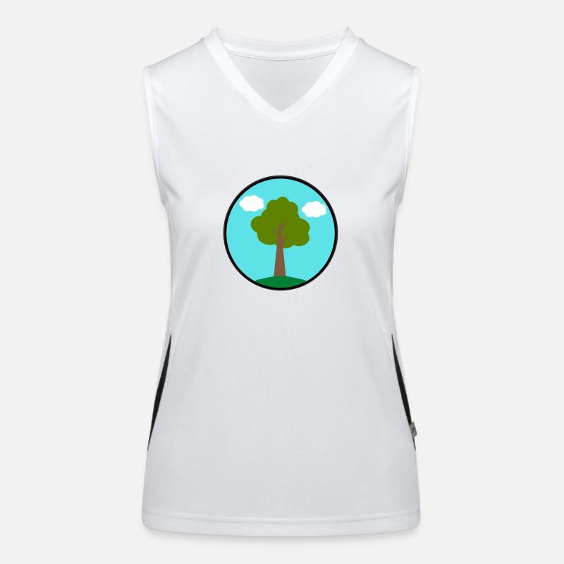 Baum Funktionelles Kontrast-Tank Top für Frauen