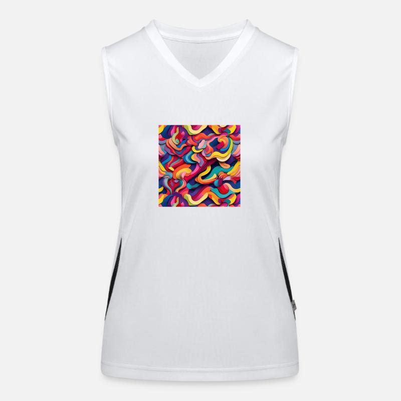 Colourful Women's Functional Contrast Tank Top