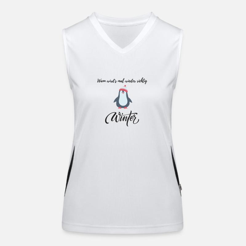 When will it be really winter again? Women's Functional Contrast Tank Top