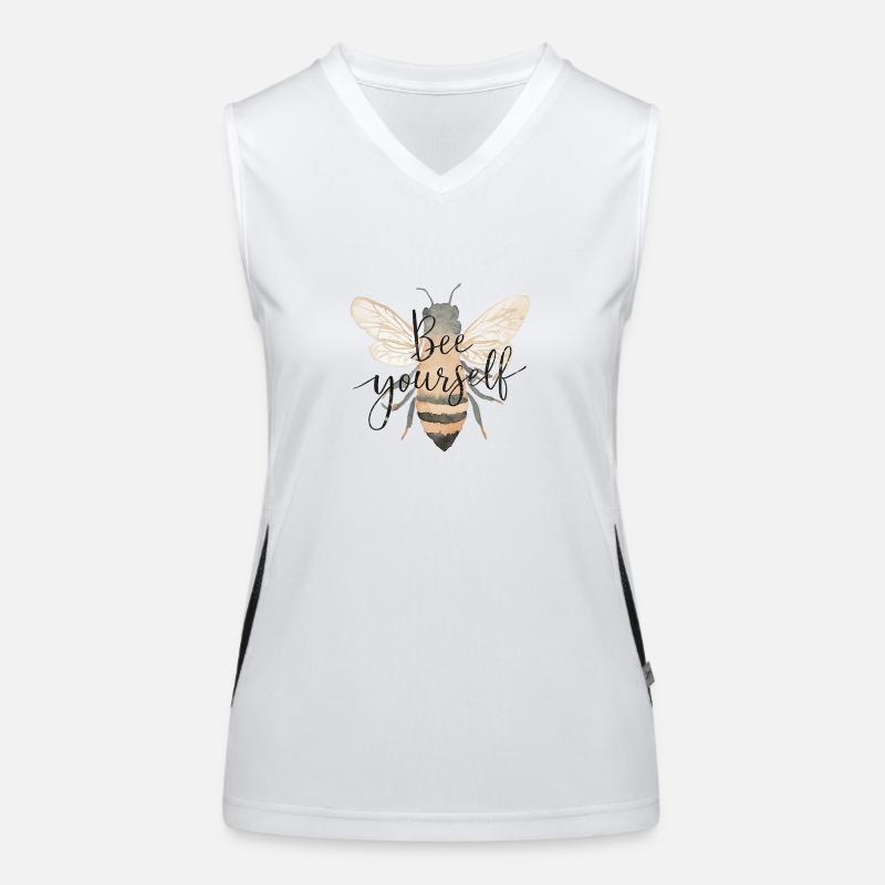 Bee Yourself Funktionelles Kontrast-Tank Top für Frauen