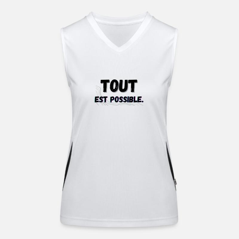 LogoMotivation Débardeur respirant contrasté Femme