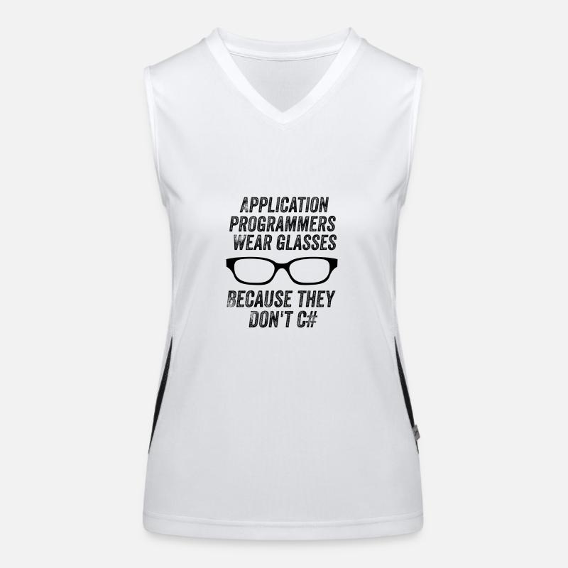 Funny Programmers Women's Functional Contrast Tank Top
