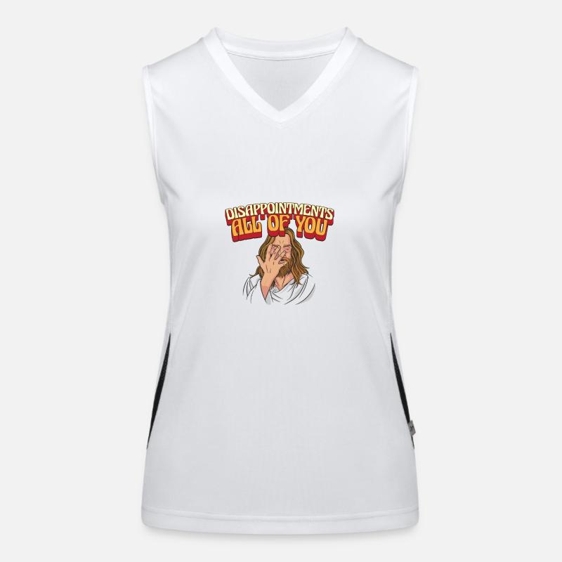 Déceptions à tous drôle Jesus Facepalm Débardeur respirant contrasté Femme