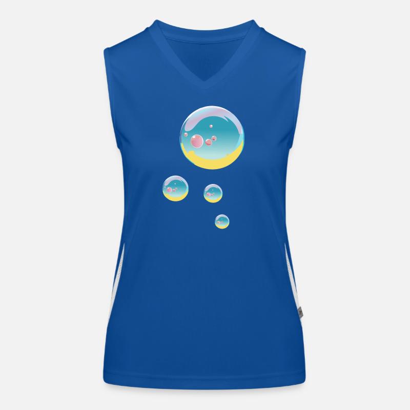 Bubbles Women's Functional Contrast Tank Top