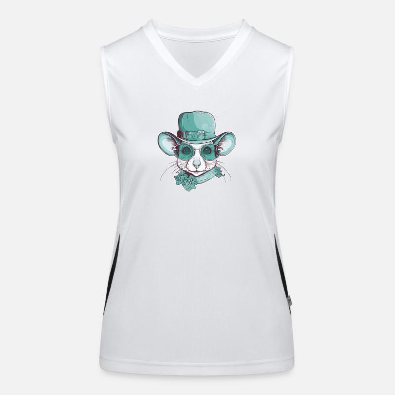 Maus Funktionelles Kontrast-Tank Top für Frauen