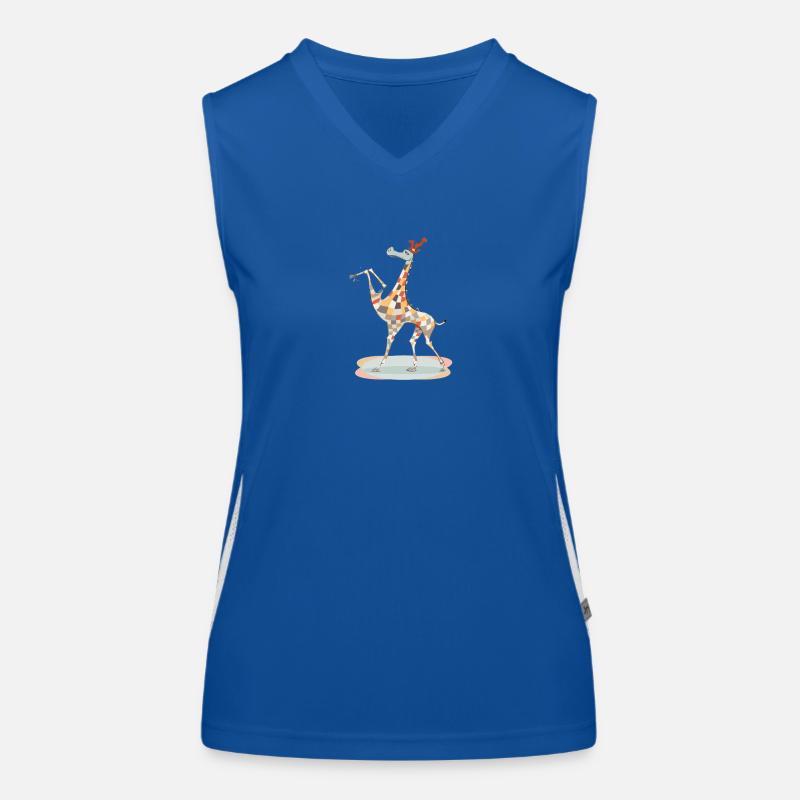 Giraffe Funktionelles Kontrast-Tank Top für Frauen