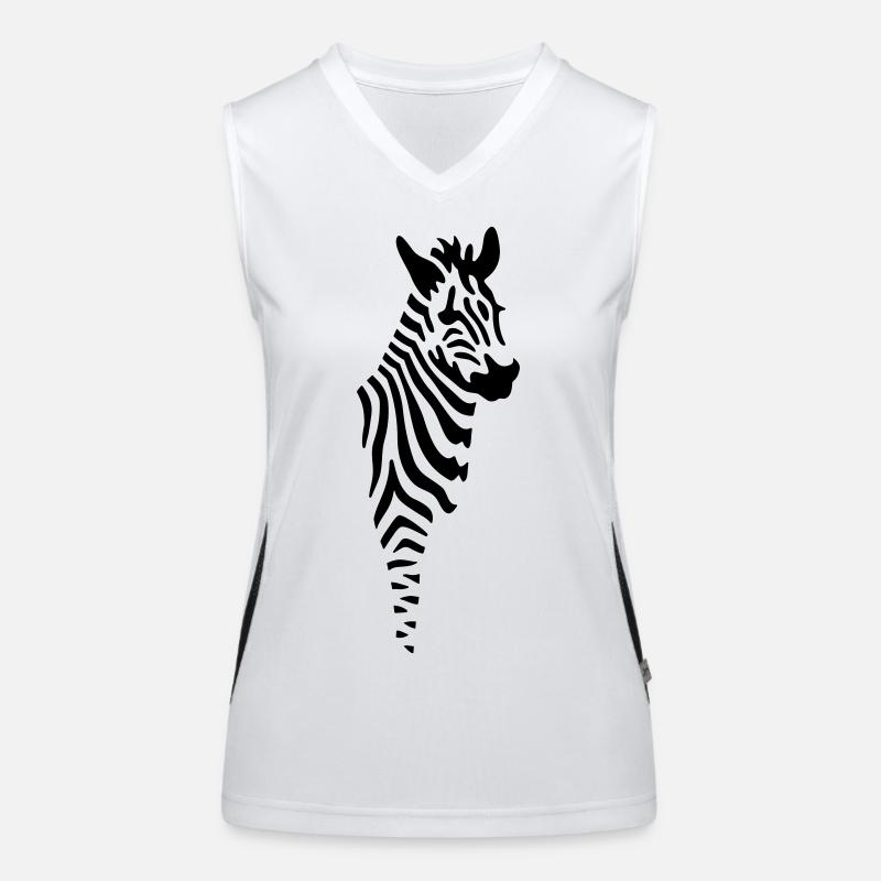 zebra Débardeur respirant contrasté Femme