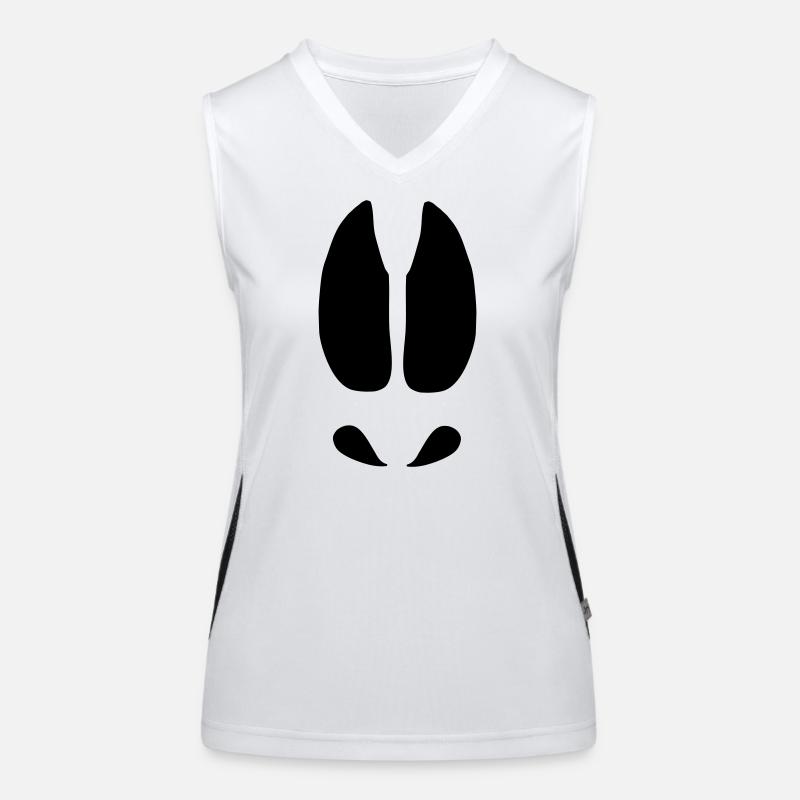 Elche Spuren Funktionelles Kontrast-Tank Top für Frauen