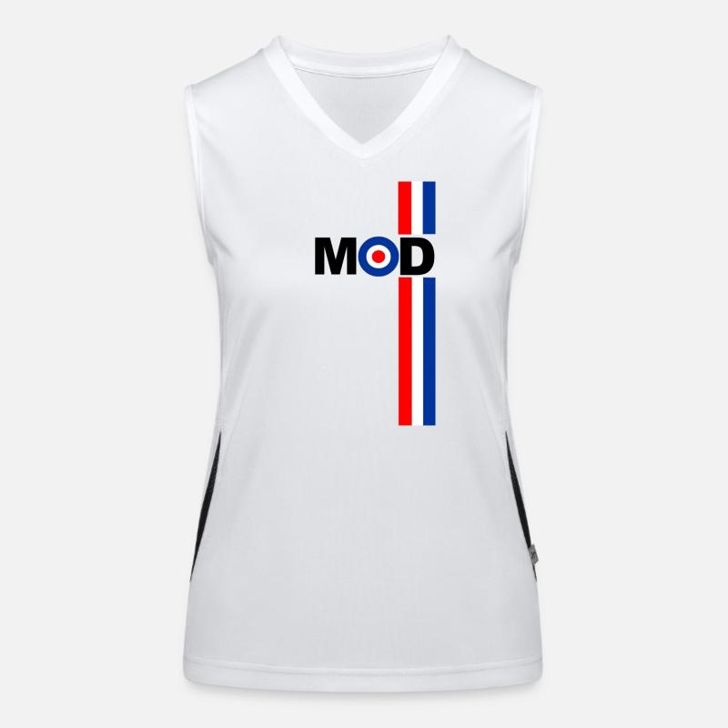 MOD TARGET RWB STRIPES DESIGN Women's Functional Contrast Tank Top