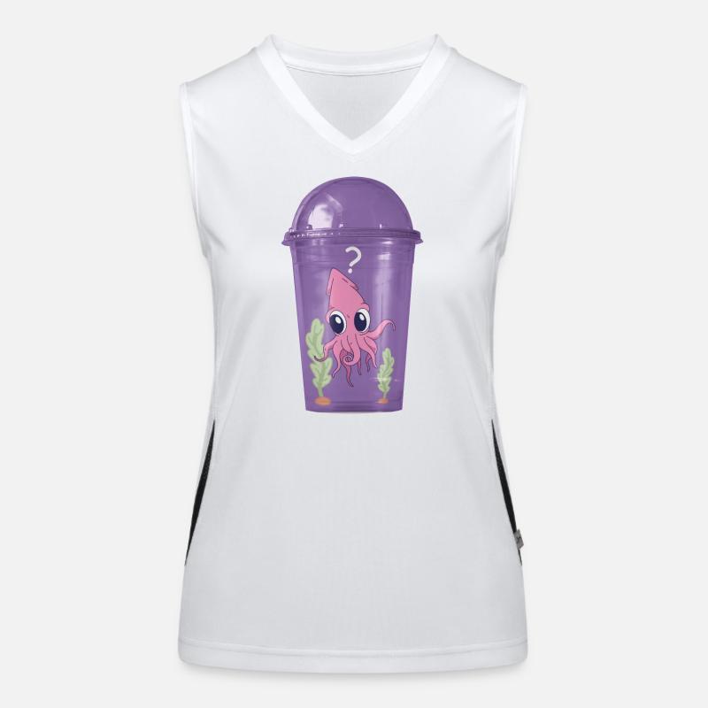 Squid in the cup Women's Functional Contrast Tank Top