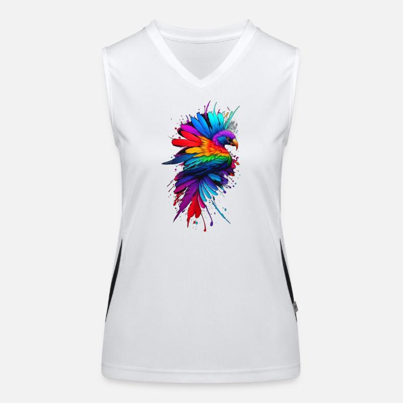 Paradiesvogel Funktionelles Kontrast-Tank Top für Frauen